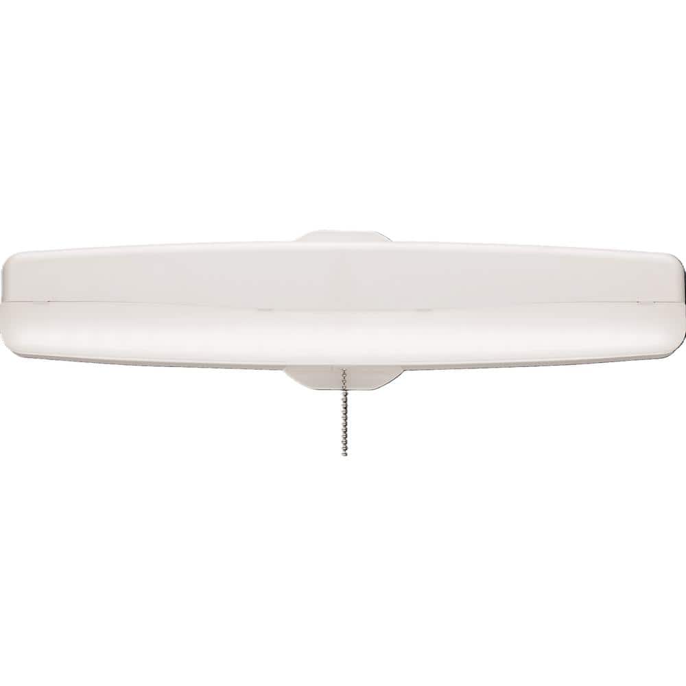 Sleek White Brushed Nickel LED Energy Star Flush Mount Light