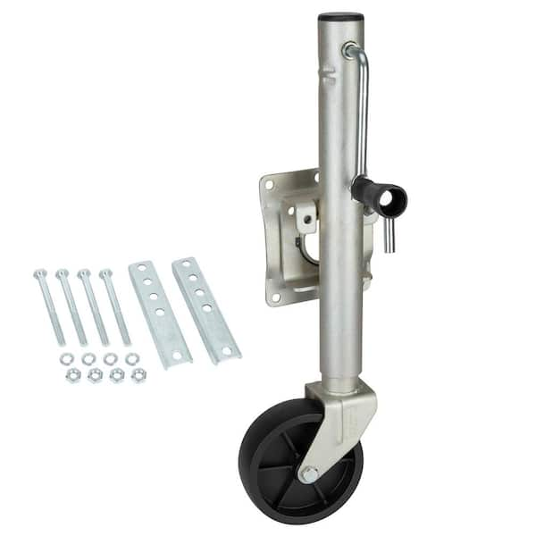 TowSmart 1,000 lbs. Capacity 10 in. Lift Side Wind Swing Down Bolt On Trailer Jack