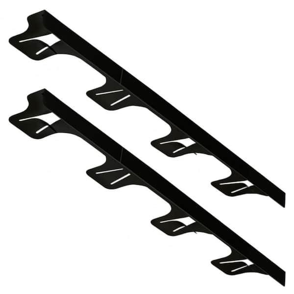 2 Pack Matte Black Stainless Steel Stove Gap Covers, Adjustable Heat Resistant, Gas Stove Side Gap Protector