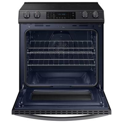 6.3 cu. ft. Slide-In Electric Range with Air Fry Convection Oven in Fingerprint Resistant Black Stainless Steel