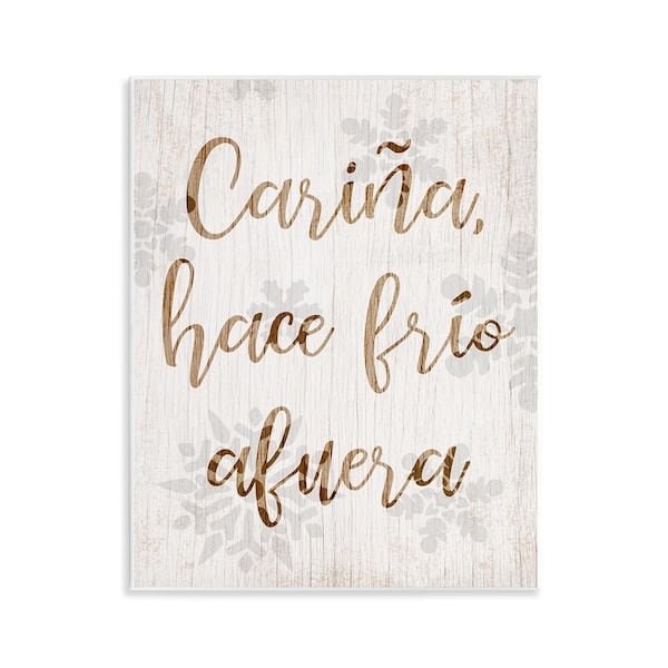 Stupell Industries Cold Outside Feminine by Lil' Rue Unframed Wall Plaque Abstract Graphic Art Print 14 in. x 11 in.