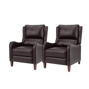 DEVON & CLAIRE Tomara 87 in. Blue Leather Power Reclining Sofa 