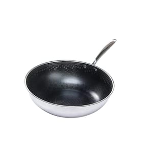 Ceramic QR 9.5 in. 2.5 qt. Ceramic/Stainless Chef's Pan