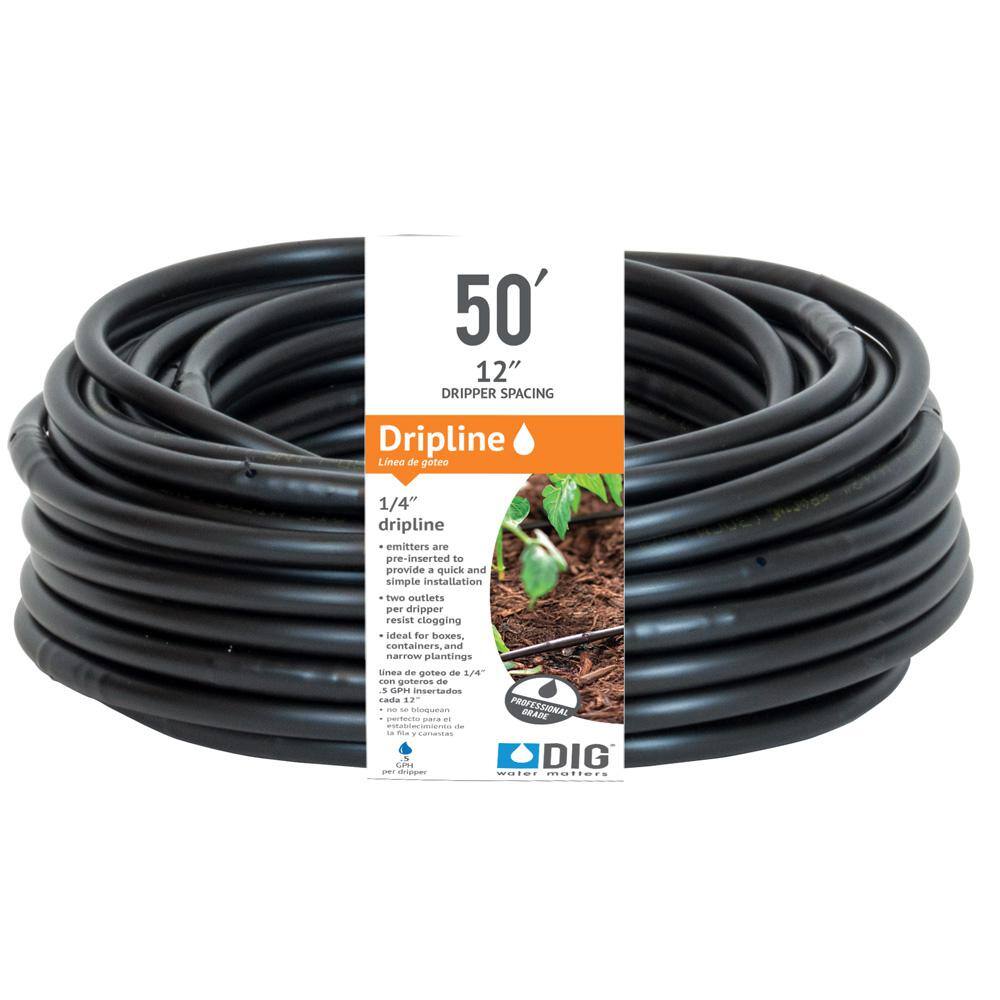One Stop 1/4 Inch X 50 Ft Porous Soaker Hose – Drip Line For Irrigation & Hydroponics