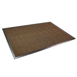 Mohawk Home Waffle Grid Impression Brown 36 in. x 48 in. Recycled