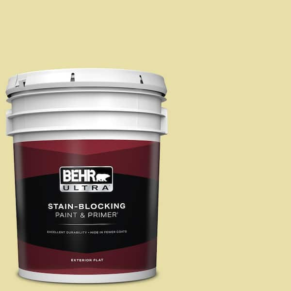 BEHR ULTRA 5 gal. #P350-3 Green Charm Flat Exterior Paint & Primer