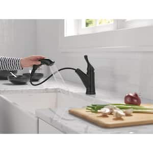 Grant Single-Handle Pull-Out Sprayer Kitchen Faucet in Matte Black
