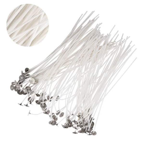 6 in. Candle Wicks Replacement for Torches, Garden Lights, Oil Lamps (100-Pieces)