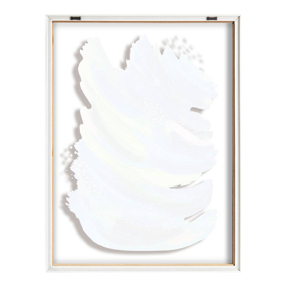 24" x 18" Colorful Abstract Glass Framed Wall Art