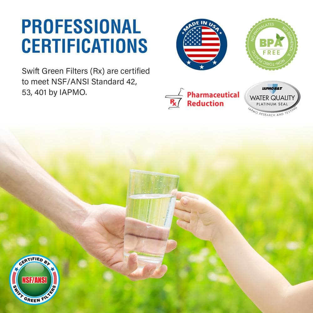 Swift Green Filters Coconut Shell Activated Carbon Refrigerator Filter