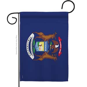 13 in X 18.5 Michigan States Garden Flag Double-Sided Regional Decorative Horizontal Flags