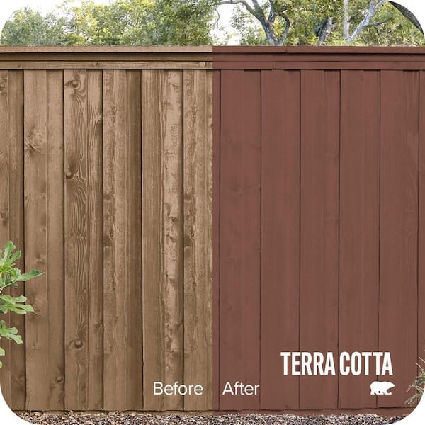 5 gal. #SC-118 Terra Cotta Solid Color House and Fence Exterior Wood Stain