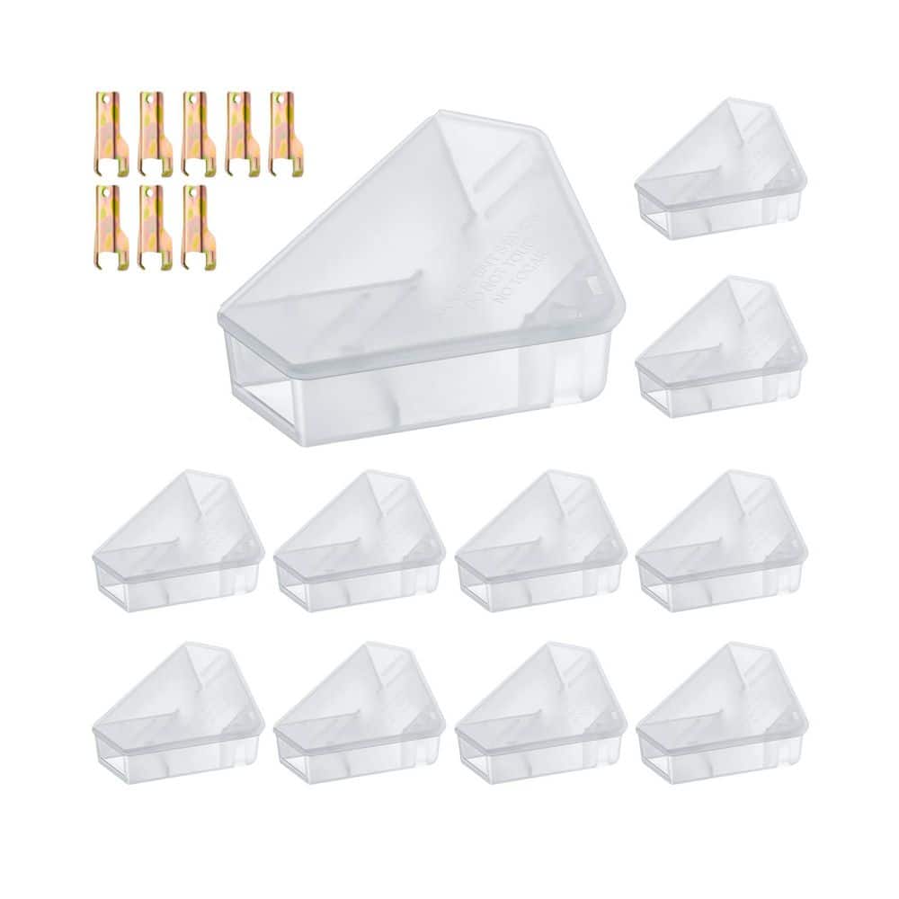 Indoor/Outdoor Mice Bait Station with Key, Reusable Rodent Trap Box, 12-Pack, Safe for Pets and Kids, Bait Not Included price history on PriceWatchPro