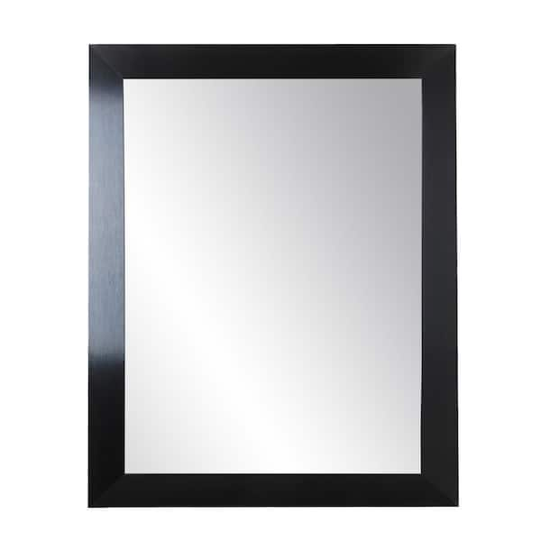 BrandtWorks Medium Rectangle Black Modern Mirror (35.5 in. H x 32 in. W)