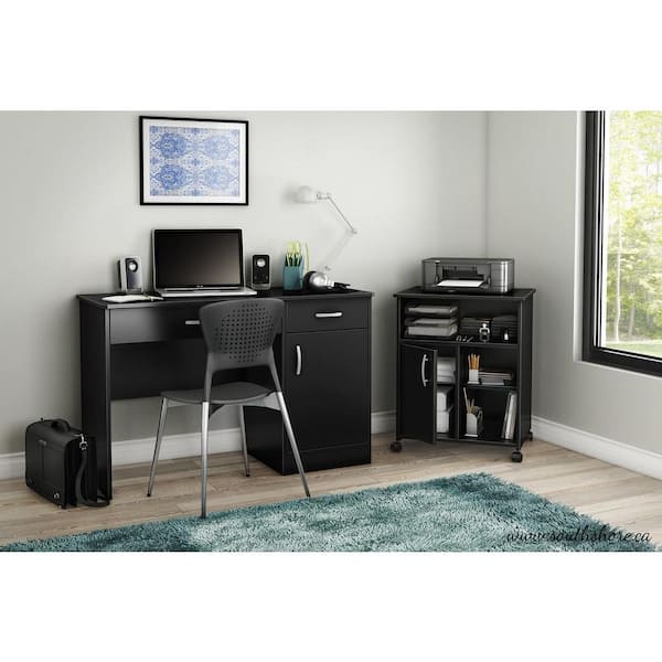 South Shore Axess Printer Stand, Pure Black