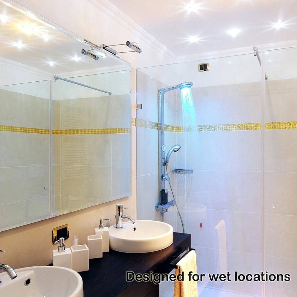 6-Inch White Aluminum LED Recessed Lighting Kit