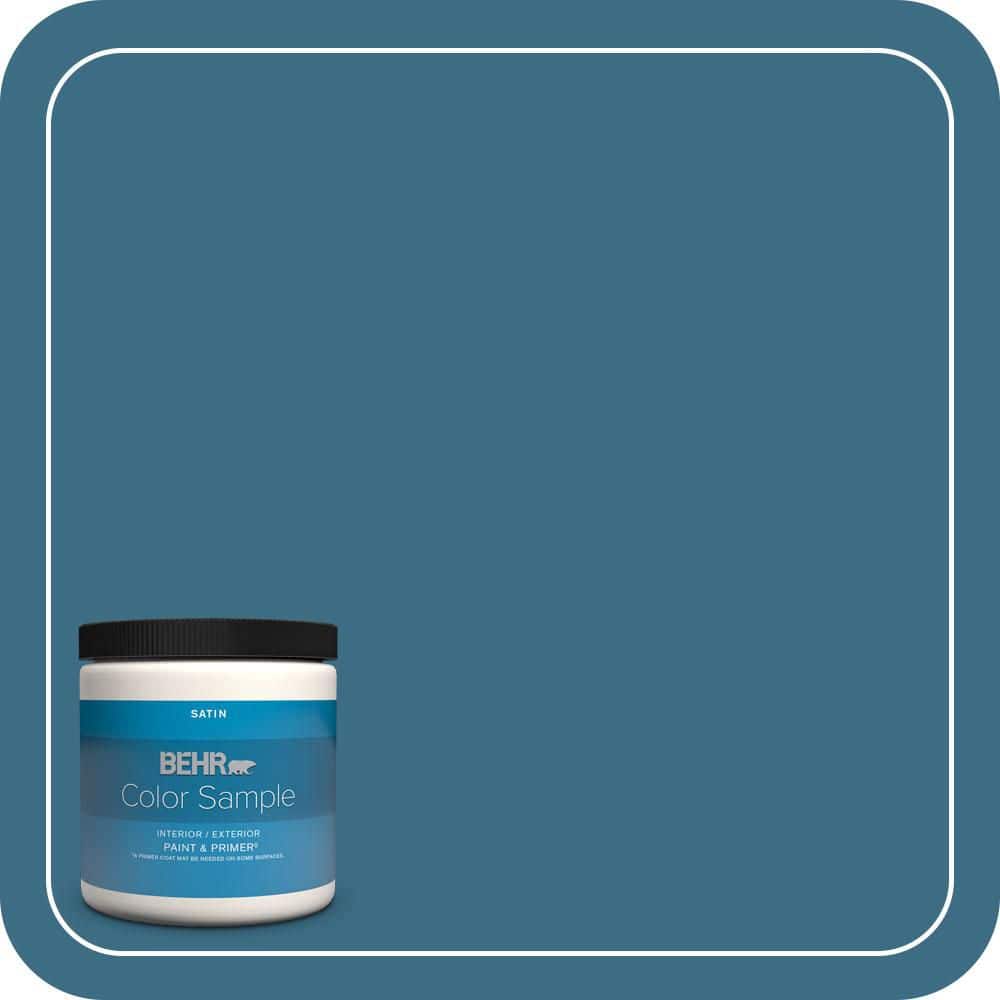 8 oz. #S490-6 Bering Wave Satin Enamel Interior/Exterior Paint & Primer Color Sample price history on PriceWatchPro