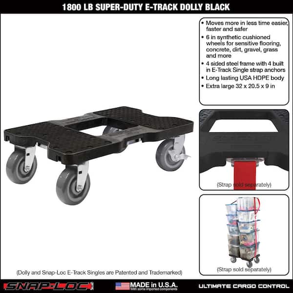SNAP-LOC 1800 lbs. Capacity Super-Duty Professional E-Track Dolly