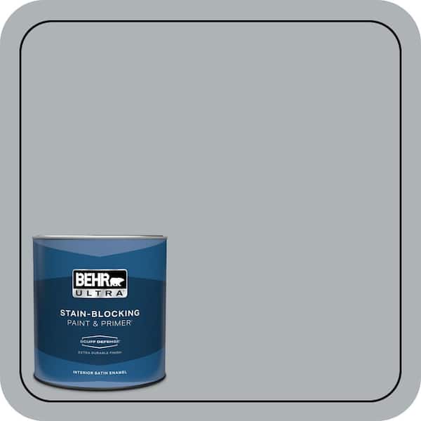 BEHR ULTRA 1 qt. #N510-3 Stargazer Extra Durable Satin Enamel Interior Paint & Primer