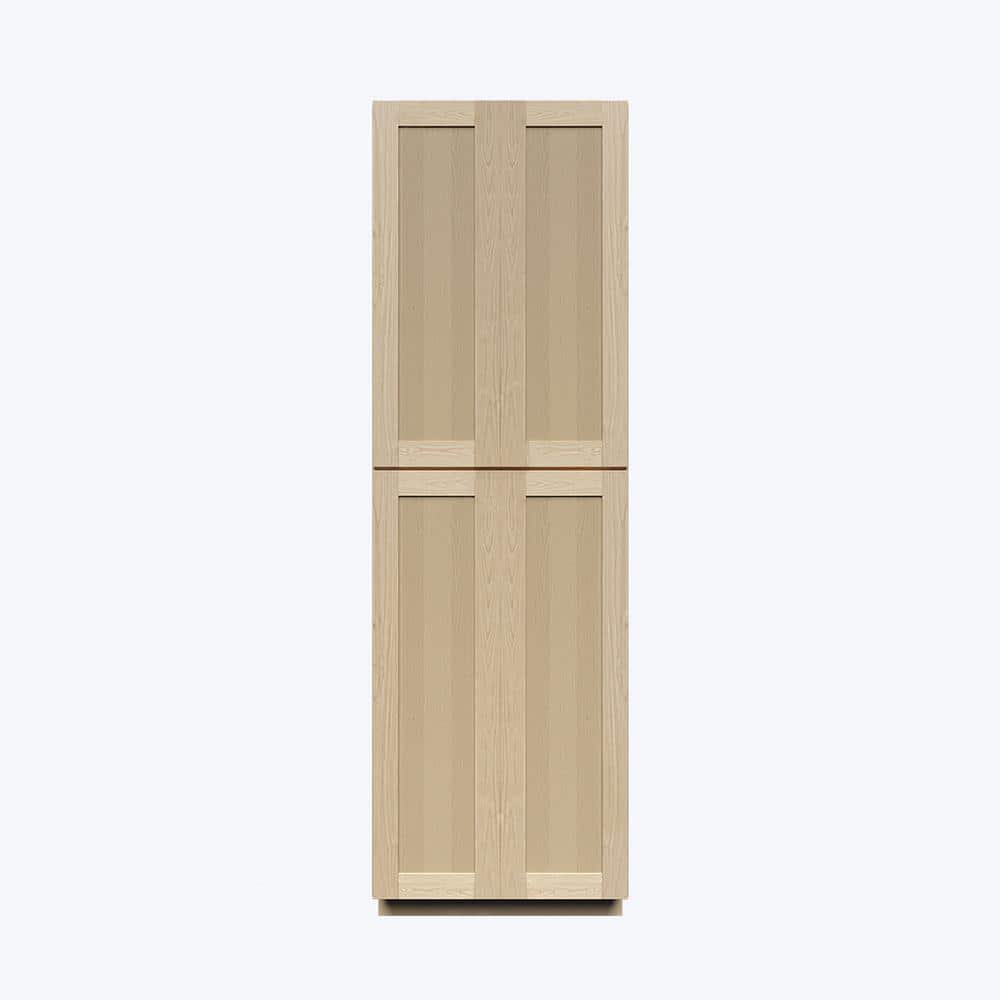 Lancaster Shaker Assembled 24 in. x 96 in. x 27 in. Pantry Cabinet with 4 Doors in Natural Wood price history on PriceWatchPro