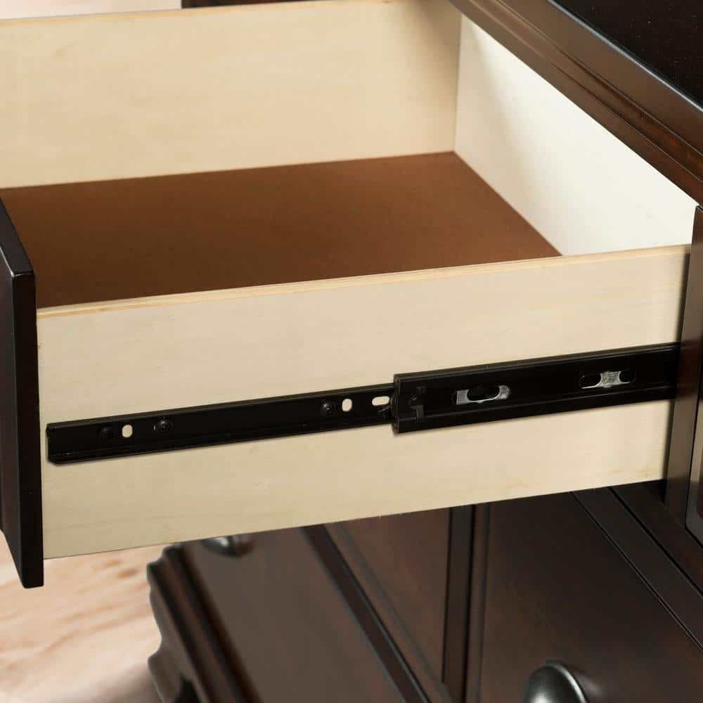 Cherry Brown 7-Drawer Traditional Dresser with Felt Lined Drawer