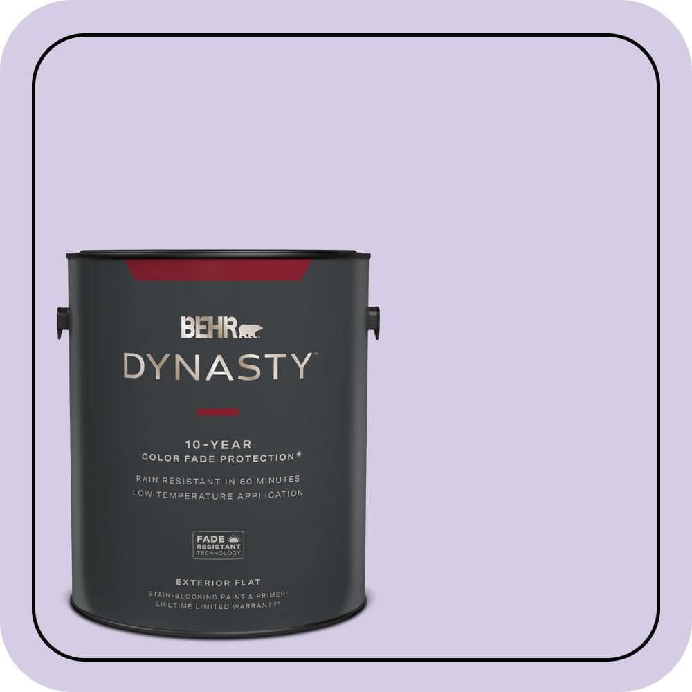1 gal. #640A-3 Potentially Purple Flat Exterior Stain-Blocking Paint & Primer price history on PriceWatchPro