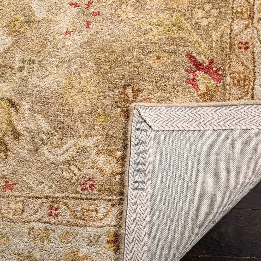 Elegant Brown/Beige Hand-Tufted Wool Accent Rug - 27" x 4"