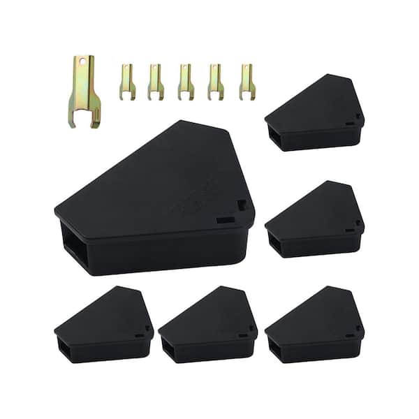 Indoor/Outdoor Mouse Bait Station with Keys, Tamper-Proof Design, Set of 6 Pack, Safe for Children and Pets