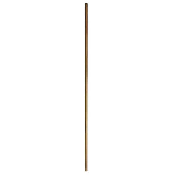 44 in. x 5/8 in. Oil Rubbed Bronze Round Venetian Plain Hollow Iron Baluster