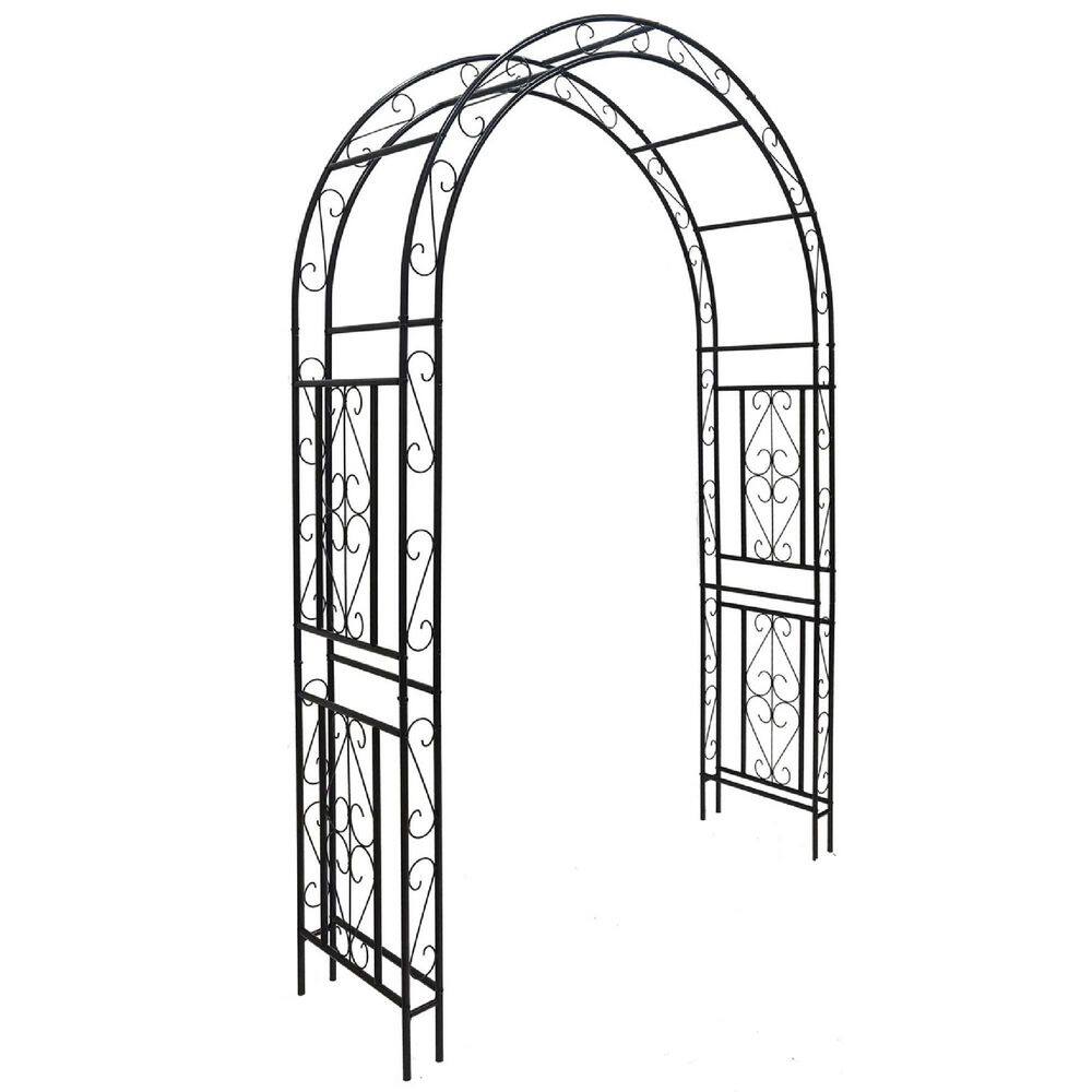 Oyezvary 90.55 in. H Outdoor Metal Trellis Arch Climning Plant