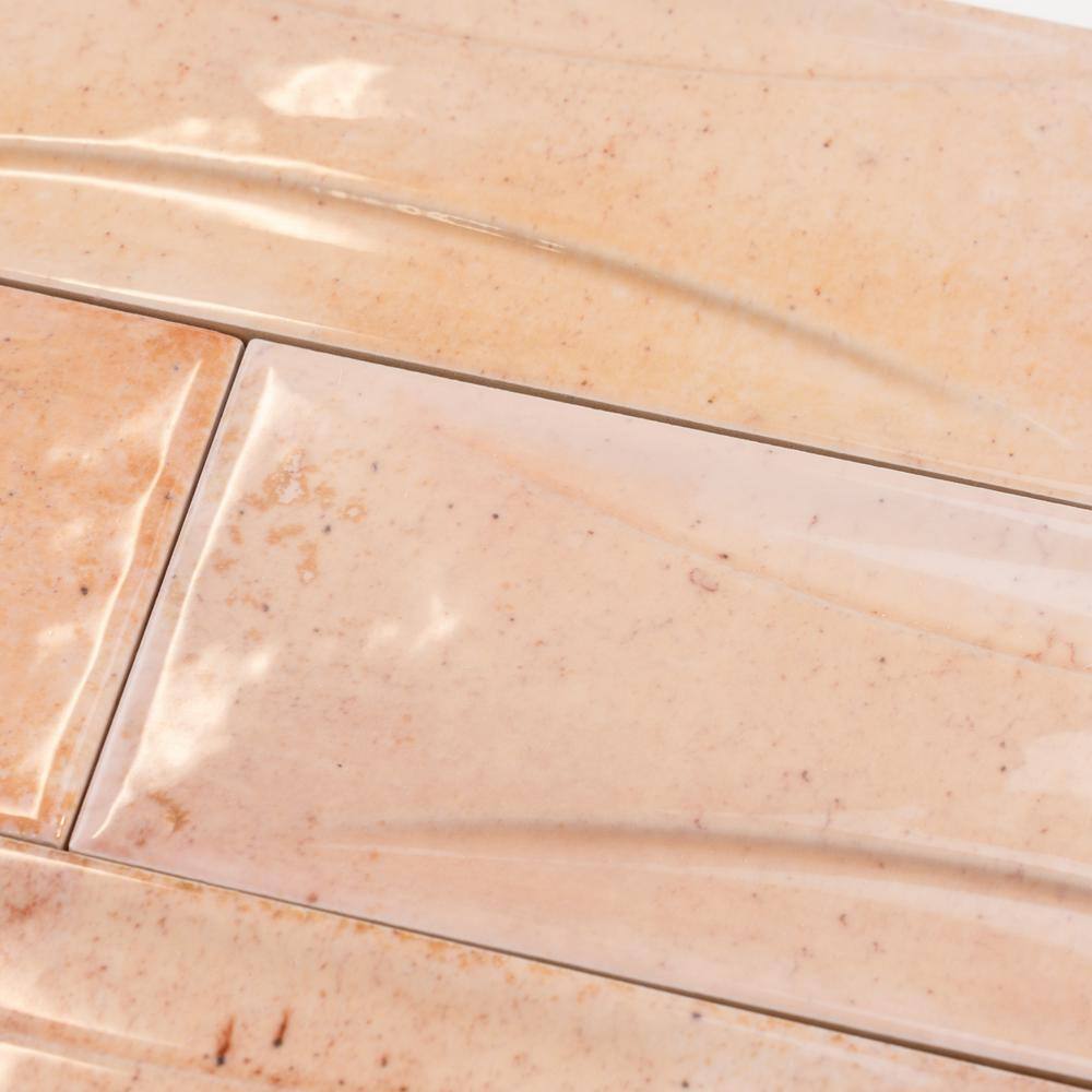 Antiek Glossy Pink Ceramic Subway Wall Tile