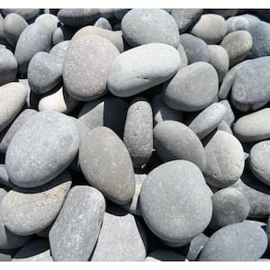 Rock Ranch 27 cu. ft. 1 in. to 2 in. Black Mexican Beach Pebble (2200 lbs. Bulk Super Sack Contractor Pallet)