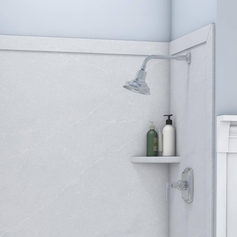 Sea Salt Gray 48" x 36" x 80" Alcove Shower Surround
