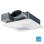WhisperThin Pick-A-Flow 80 or 100 CFM Exhaust Fan with LED Light Low Profile Ceiling or Wall and 4 in. Oval Duct Adapter