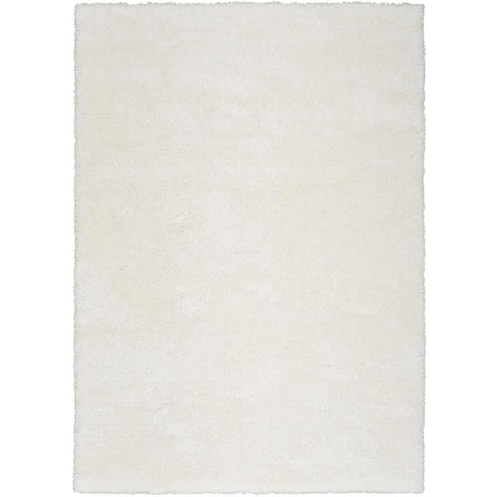 Nourison Pacific Shag Shag Ivory 5 3  x 7 3  Area Rug  (5x7)