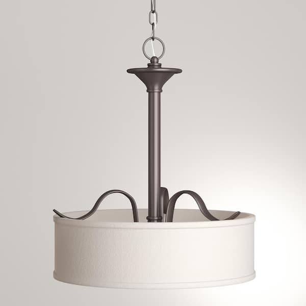 Progress Lighting Inspire 3-Light Antique Bronze Transitional Chandelier