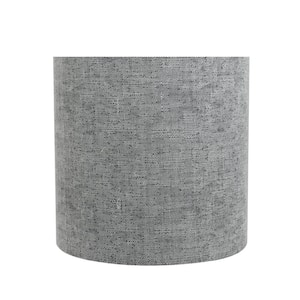 5 in. x 5 in. Grey Drum Lamp Shade