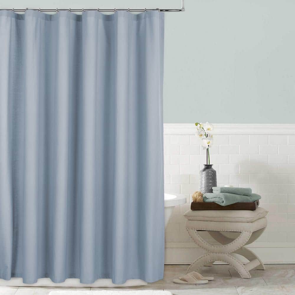 Light Blue Shower Curtain Scnh04bl, Solid Blue Shower Curtains