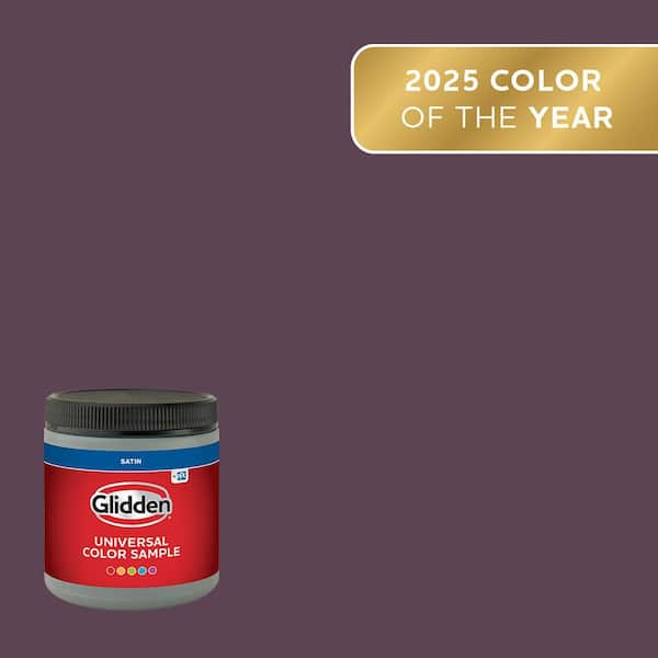 Glidden 8 oz. PPG1046-7 Purple Basil Satin Interior Paint Sample