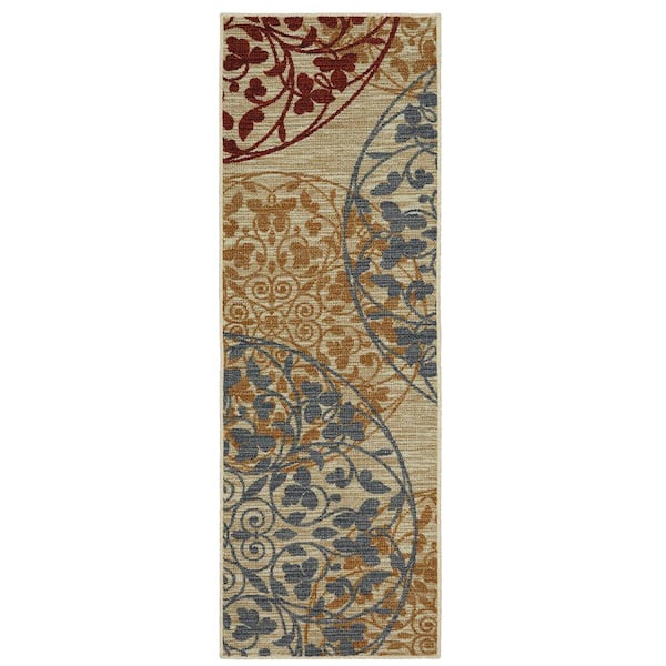 Mohawk Home Sand Dollar Aqua 1 ft. 8 in. x 2 ft. 10 in. Medallion Machine  Washable Area Rug 549121 - The Home Depot