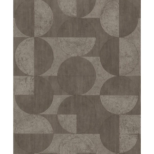 Advantage Barcelo Brown Circles Textured Non-Pasted Non-Woven Wallpaper Sample