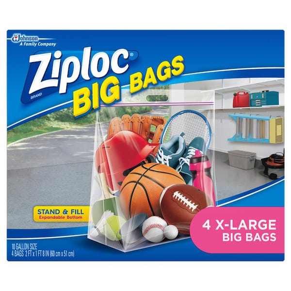 Ziploc Slider Freezer Bags, Stand-and-Fill with Expandable Bottom, Gallon,  72 Count, 24 Count (Pack of 3)