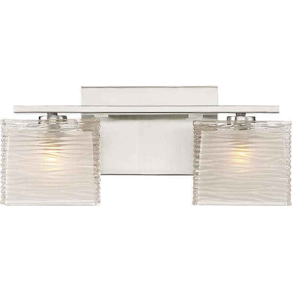 Quoizel Westcap 2-Light Brushed Nickel Vanity Light