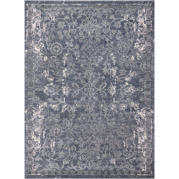 Unique Loom Portland Albany Blue 8 ft. x 11 ft. Area Rug