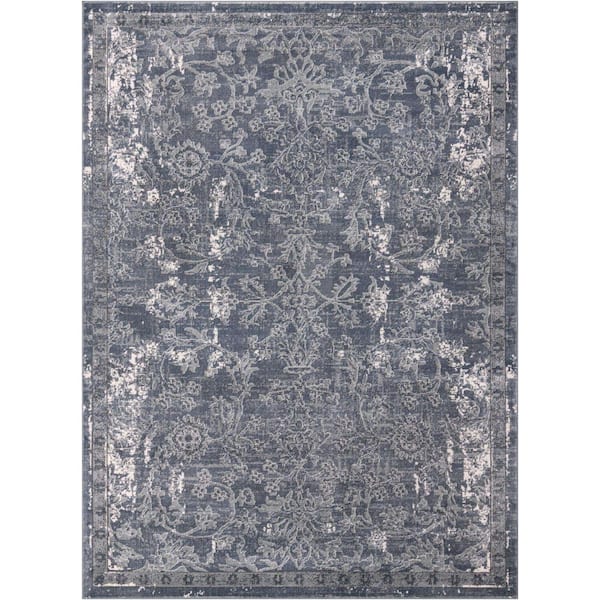 Unique Loom Portland Albany Blue 8 ft. x 11 ft. Area Rug