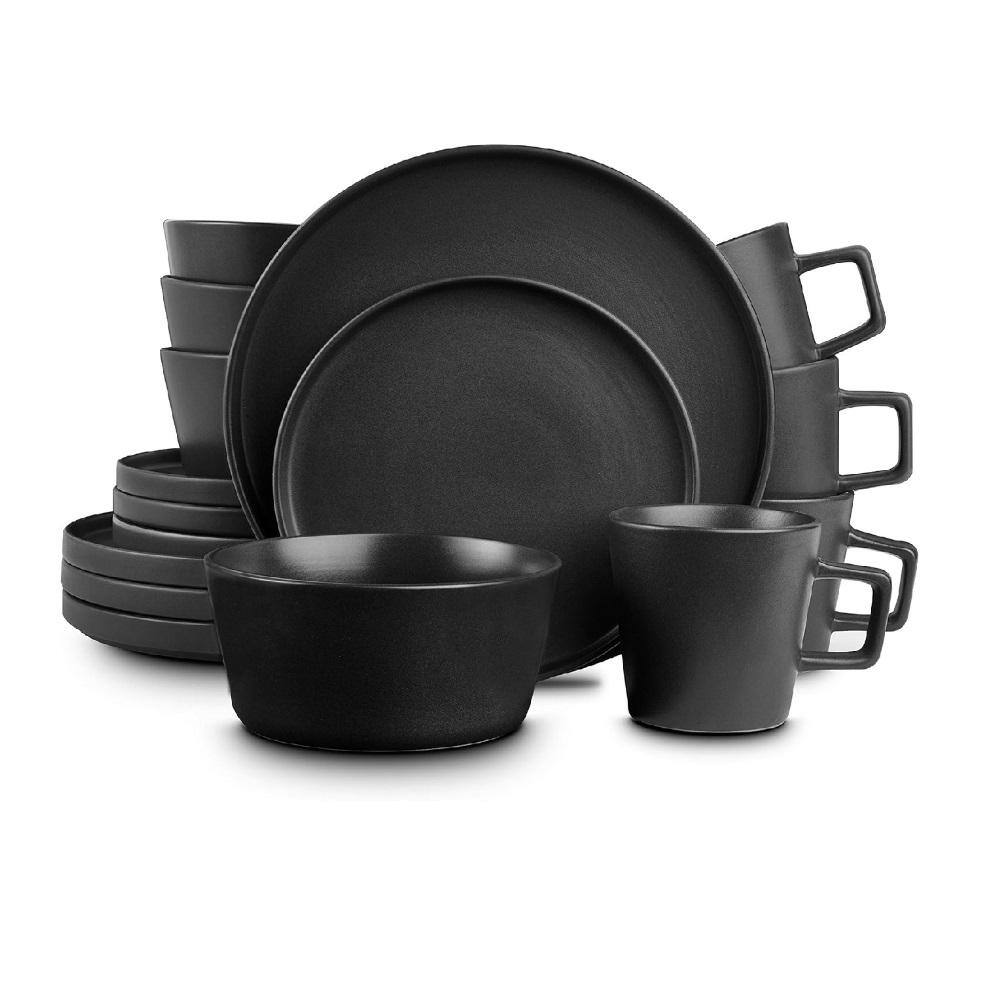 Aoibox 16-Piece Stoneware Round Dinnerware Set, Service for 4