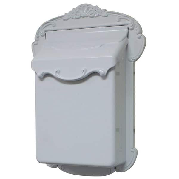 SPECIAL LITE PRODUCTS Victoria White Wall Mount Vertical Mailbox SVV ...