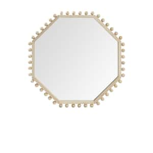 32.67 in. W x 32.67 in. H Wood Natural Wood Decorative Mirror