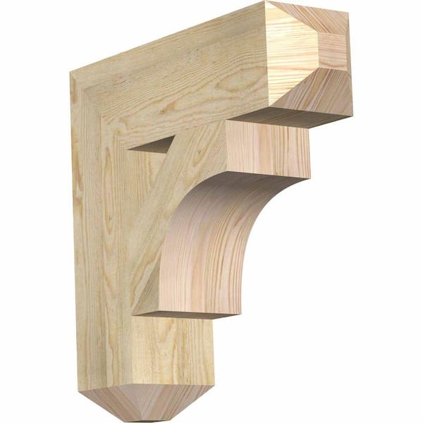 Ekena Millwork 6 in. x 22 in. x 22 in. Douglas Fir Westlake Craftsman Rough Sawn Bracket