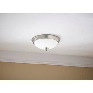 Clifton 11 in. Brushed Nickel Selectable LED Flush Mount